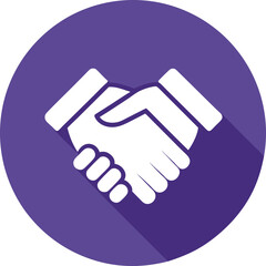 Obraz premium handshake icon vector illustration