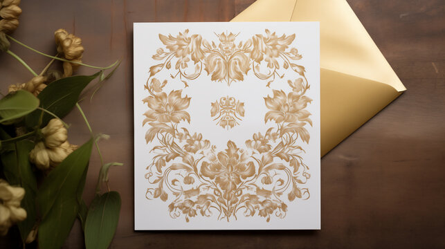 Elegant invitations and floral designs