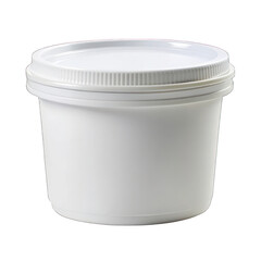 White container isolated on transparent background