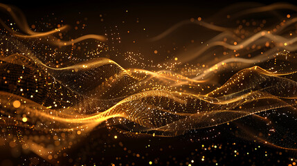 Abstract sci fi futuristic hallway dark room in space station with glowing neon lights background, digital art design
