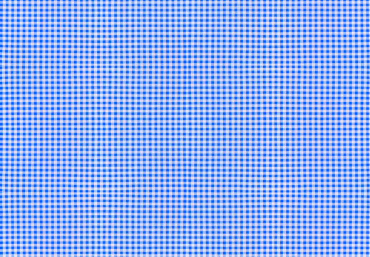 Tissu Vichy &agrave; petits carreaux bleus