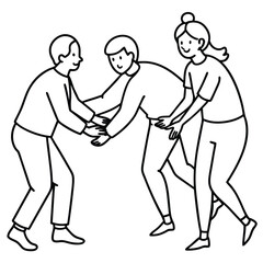 Community care, Community help, Community Health concept vector use for various. 