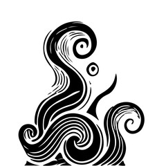 Abstract Swirling Design