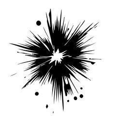 Obraz premium Silhouette of an Abstract Explosion Design 