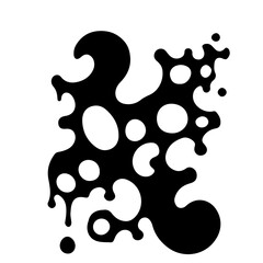 Silhouette of an Abstract Organic Pattern 