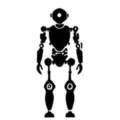 Silhouette of a Futuristic Robot