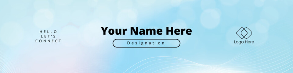 Personal linkedin cover design template