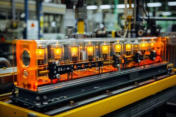 Digital heart rate line on a textured surface representing modern medical technology and the vitality of life in a high tech design