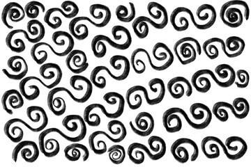 Abstract pattern background drawn with digital black chalk- Beautiful Children's Creative Artwork