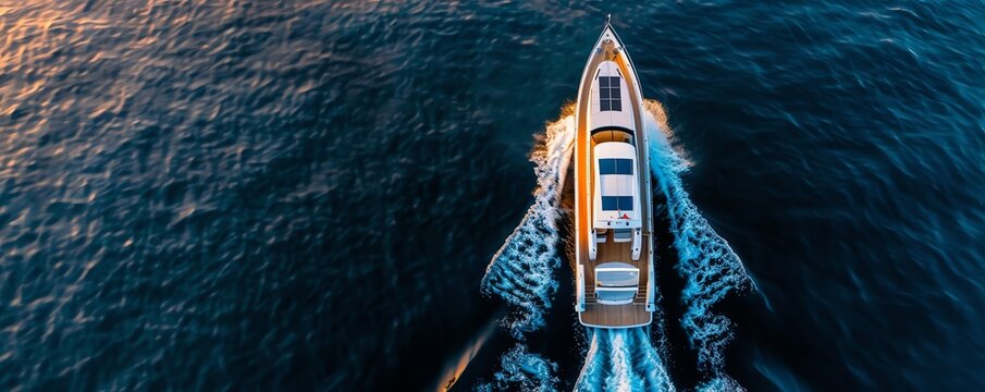 Electric boat with battery storage, sustainable marine transport, clean energy