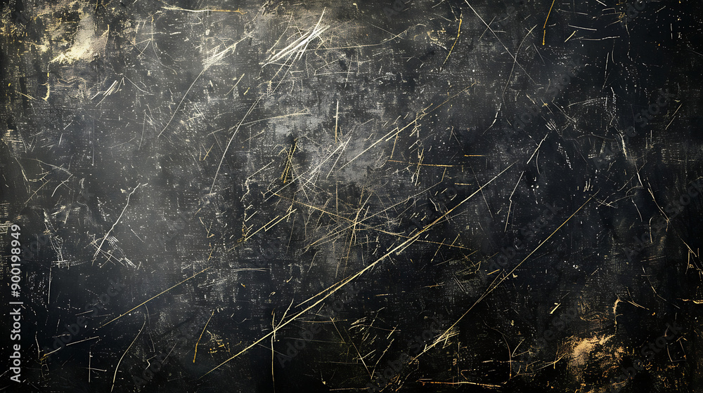 Poster dust and scratches design. aged photo editor layer. black grunge abstract background. copy space.