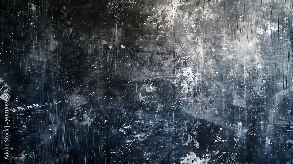 Poster dust and scratches design. aged photo editor layer. black grunge abstract background. copy space.