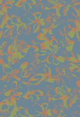 Floral abstract seamless pattern. Vector design for different surfases.