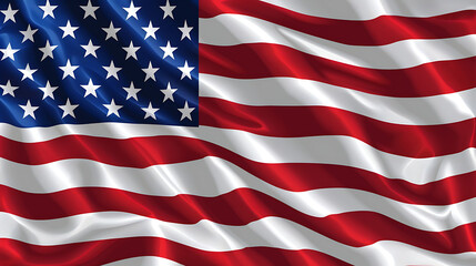 Fototapeta premium Illustration of the USA national flag
