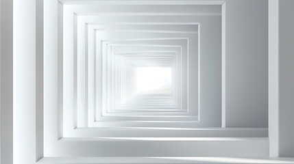 Fototapeta premium Minimal geometric white light background abstract design. vector EPS10.