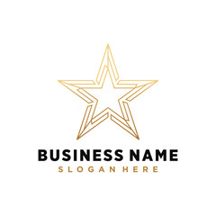 Modern Stars logo design vector concept