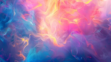 Fototapeta premium noctilucent opalescence, neon glow in the dark ink splatter, smoke organic shapes, colorful iridescence and opaline effect