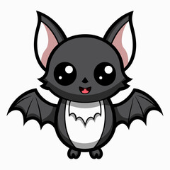 funny cartoon bat Vector illustration image & photo 