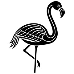 Obraz premium Saros Bird vector illustration 