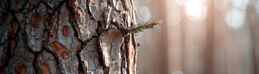 Synthetic tree bark with embedded air purification nanotechnology