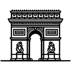 Arc de Triomphe Illustration.