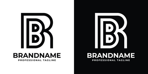 Letters RB Monogram Logo, suitable for any business with RB or BR initials