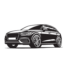 Car Silhouette design, car vector.