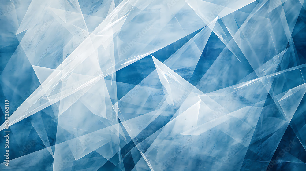 Aufkleber Abstract white flowing wave pattern background with layered curves, minimalist and modern design concept.