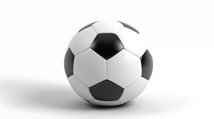 Fototapeta premium soccer ball on white