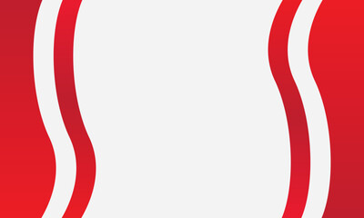 Obraz premium Wave flag red white modern abstract background