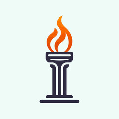 Olympic torch icon