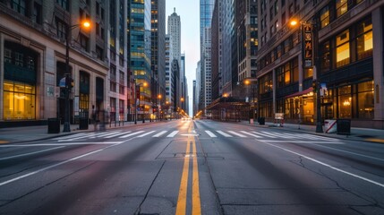 distante city street 