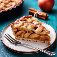 Apple pie slice