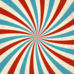 Fototapeta premium Retro background with rays or stripes in the center. Sunburst or sun burst retro background. turquoise colors 