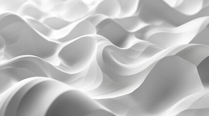 Fototapeta premium The image is a close up of a white sandy beach with a wave pattern