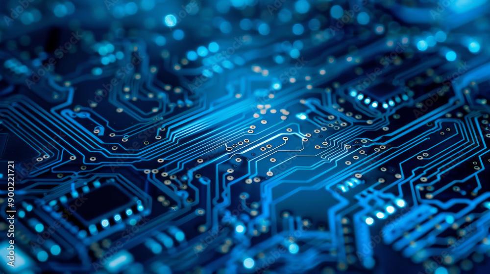 Poster ai circuit design, a combination of machine learning and advanced network technology.