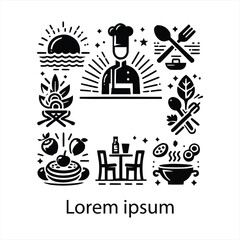 a resturent logo design for brand