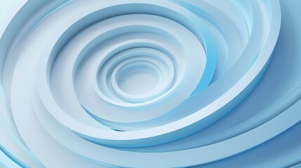 A blue swirl with white circles