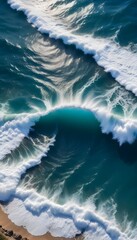 Fototapeta premium Beautiful sea beach wallpaper