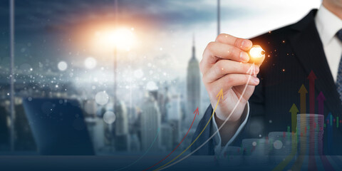 The business idea of ​​stock trading and stock charts is analysis and operations related to investing in the stock market. It focuses on making profits from stock price fluctuations. and analysis 