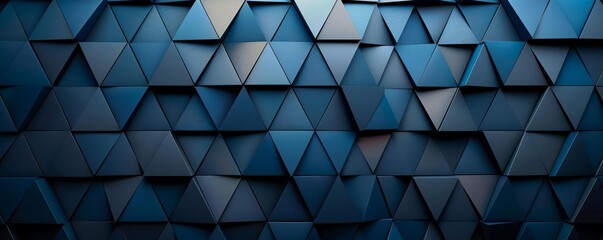 Minimalist geometric pattern with sapphire highlights, side view, showcasing modern aesthetics, digital tone, Triadic Color Scheme