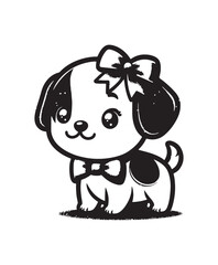 Cute cartoon puppy vector art,graphics Cute cartoon puppys icons set,vintage illustration Cute cartoon puppy clipart,vector Cute cartoon puppys flat style artwork design