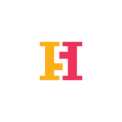 HS Logo Vector Design. Letter H Icon