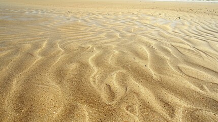 Fototapeta premium Beach Sand Natural Pattern. Generative AI