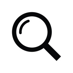 Magnifying glass, search icon vector 