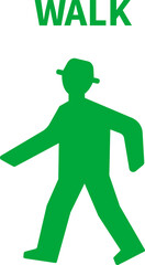 歩行者信号の進めのイラスト