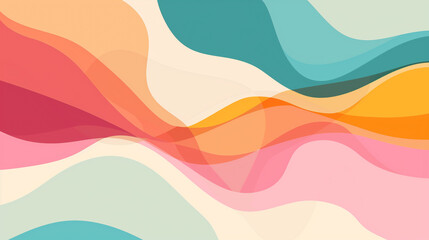 Fototapeta premium A colorful wave with a pink and green stripe