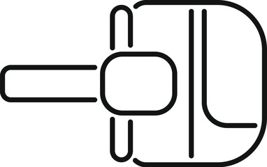 Line drawing of a handheld electric planer showing the cutting blade