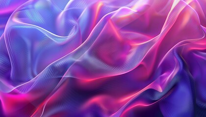 Obraz premium A purple and blue fabric with a wave pattern