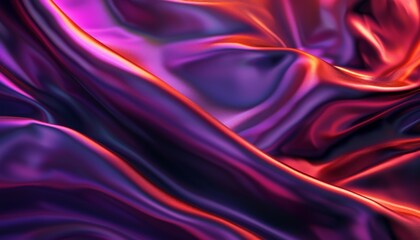 Fototapeta premium A purple fabric with a shiny, metallic sheen